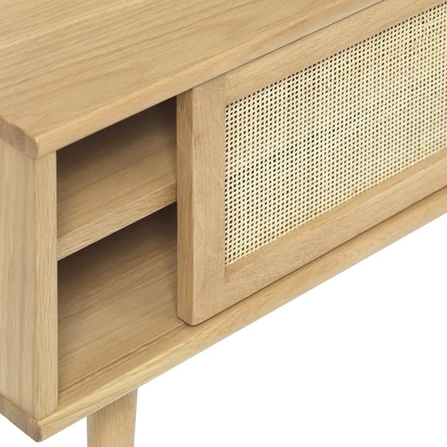 Burcei TV meubel naturel eikenhoutfineer 150cm