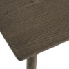 Burcei uitschuifbare eettafel donkerbruin eikenhoutfineer 150cm