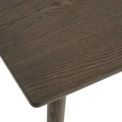 Burcei uitschuifbare eettafel donkerbruin eikenhoutfineer 150cm