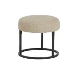 Cabeza Poef rond stof Beige 45cm
