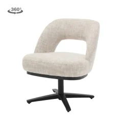 Caldes Eetkamerfauteuil Gebroken wit