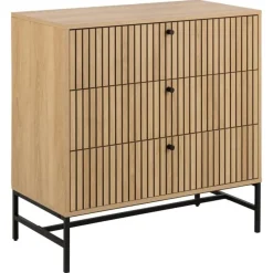 Calmera Ladekast Naturel 3 lade 80cm