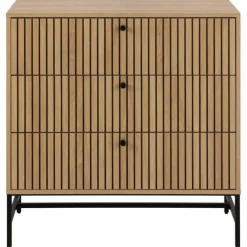 Calmera Ladekast Naturel 3 lade 80cm