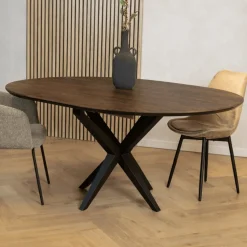 Calvenza uitschuifbare Eettafel rond 120/160cm - Zelf samenstellen