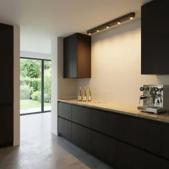 Camilla 5-lichts Plafondlamp Bruin