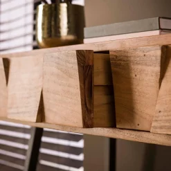 Caressa kaptafel industrieel 125cm