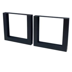 Carlo tafel onderstel set van 2 metaal