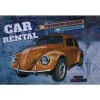 Car Rental - metalen bord