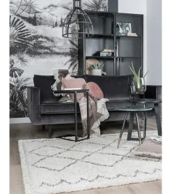 Casablanca vloerkleed hoogpolig rechthoek creme