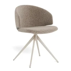 Casaro Eetkamerstoel Donkerbeige met zand poot