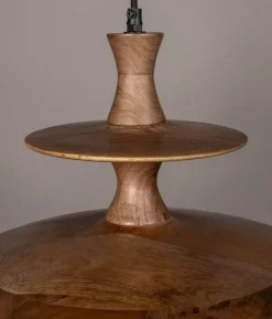Cath 1-lichts Hanglamp Large Walnoot
