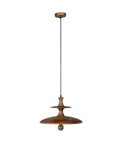 Cath 1-lichts Hanglamp Large Walnoot