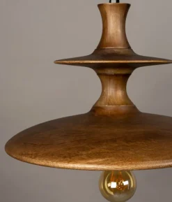 Cath 1-lichts Hanglamp Small Walnoot