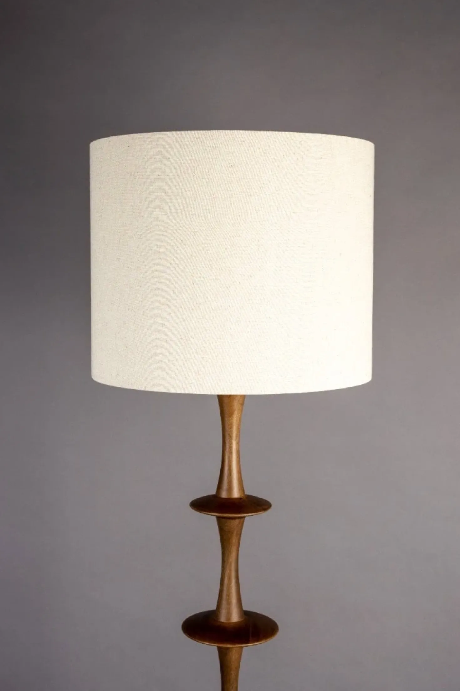 Cath 1-lichts Vloerlamp Walnoot