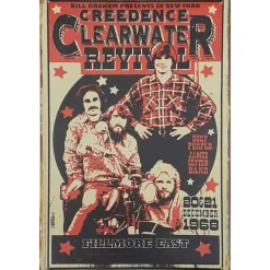 CCR Fillmore - metalen bord