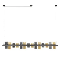 Celia 14-lichts Hanglamp 2-kleurig glas