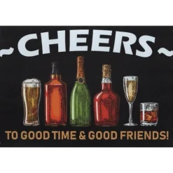 Cheers - metalen bord