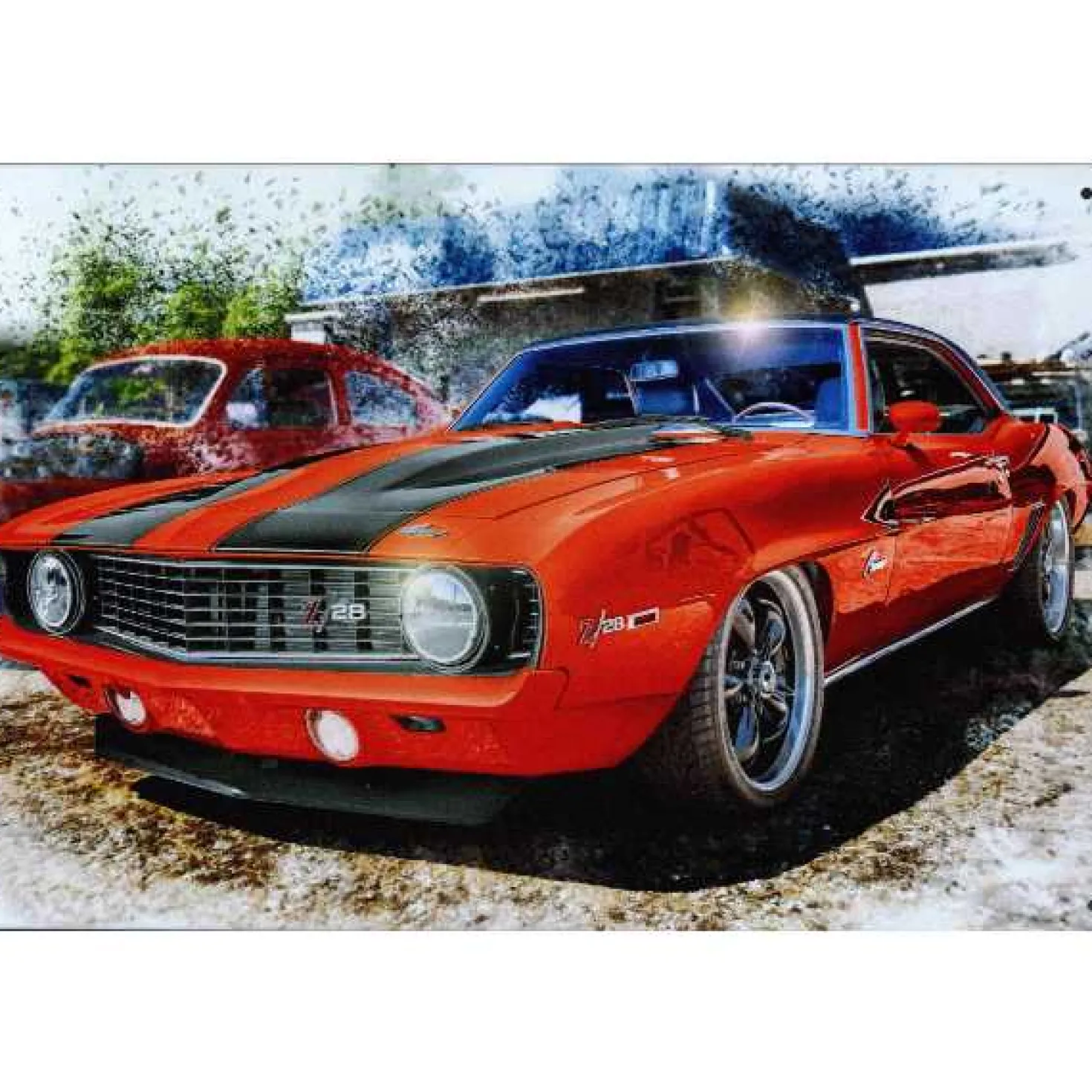 Chevrolet Camaro Z28 - metalen bord