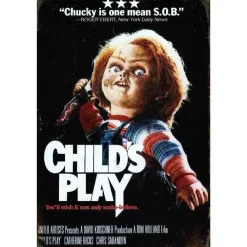 Childsplay Chucky Film - metalen bord