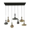 Chloe 7-lichts glazen hanglamp