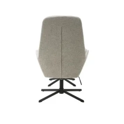 Chris Relaxfauteuil met voetenbank gebroken wit