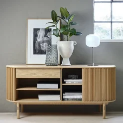 Christoffer dressoir naturel eikenhoutfineer 160cm