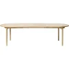 Christoffer uitschuifbare eettafel naturel eikenhoutfineer 190cm