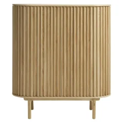 Christoffer vitrinekast naturel eikenhoutfineer 90cm