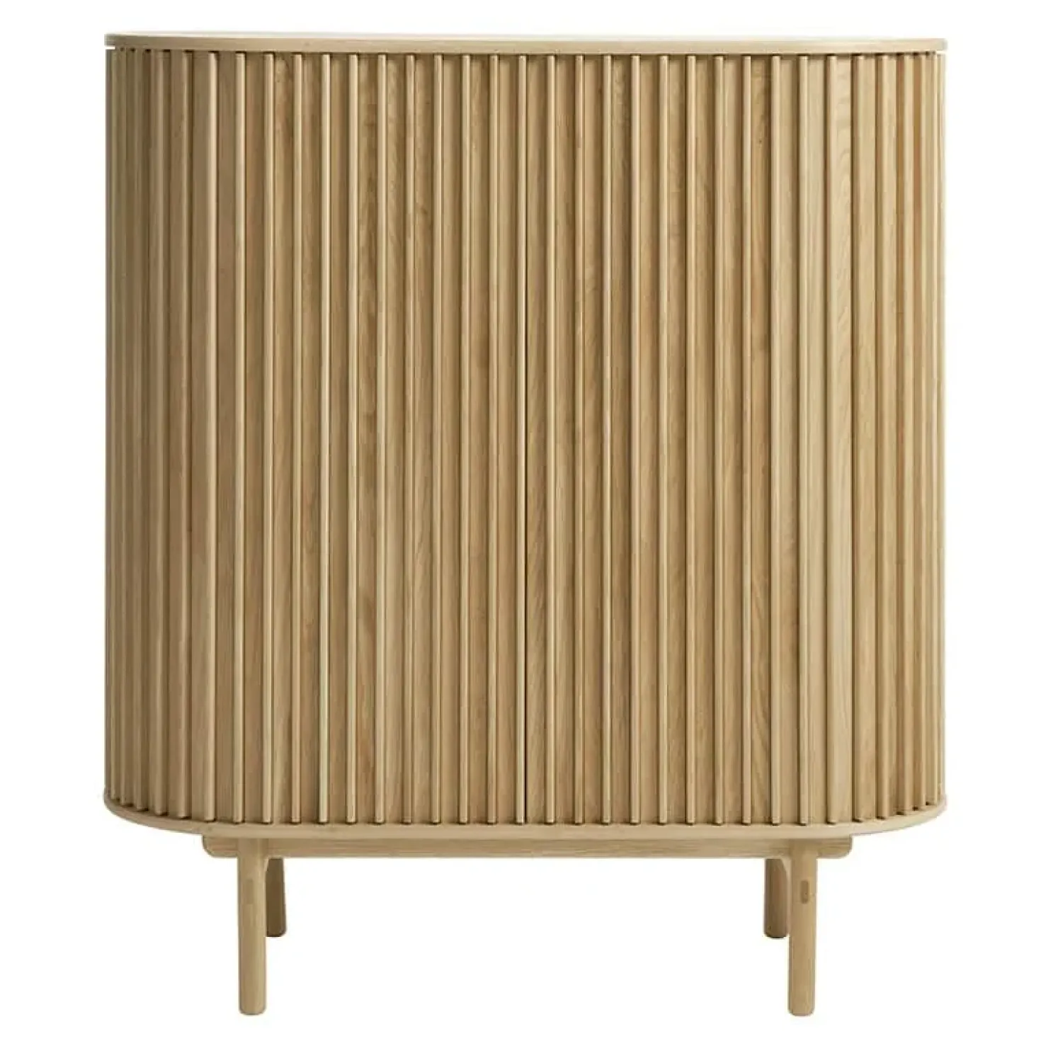 Christoffer vitrinekast naturel eikenhoutfineer 90cm