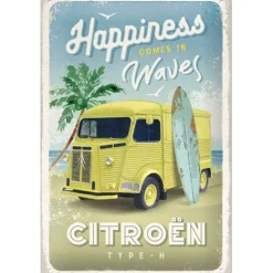 Citroën Type H - Waves - metalen bord