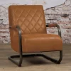 Civo Fauteuil Bull cognac