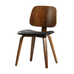 Classic Eetkamerstoel noten fineer zwart/walnoot