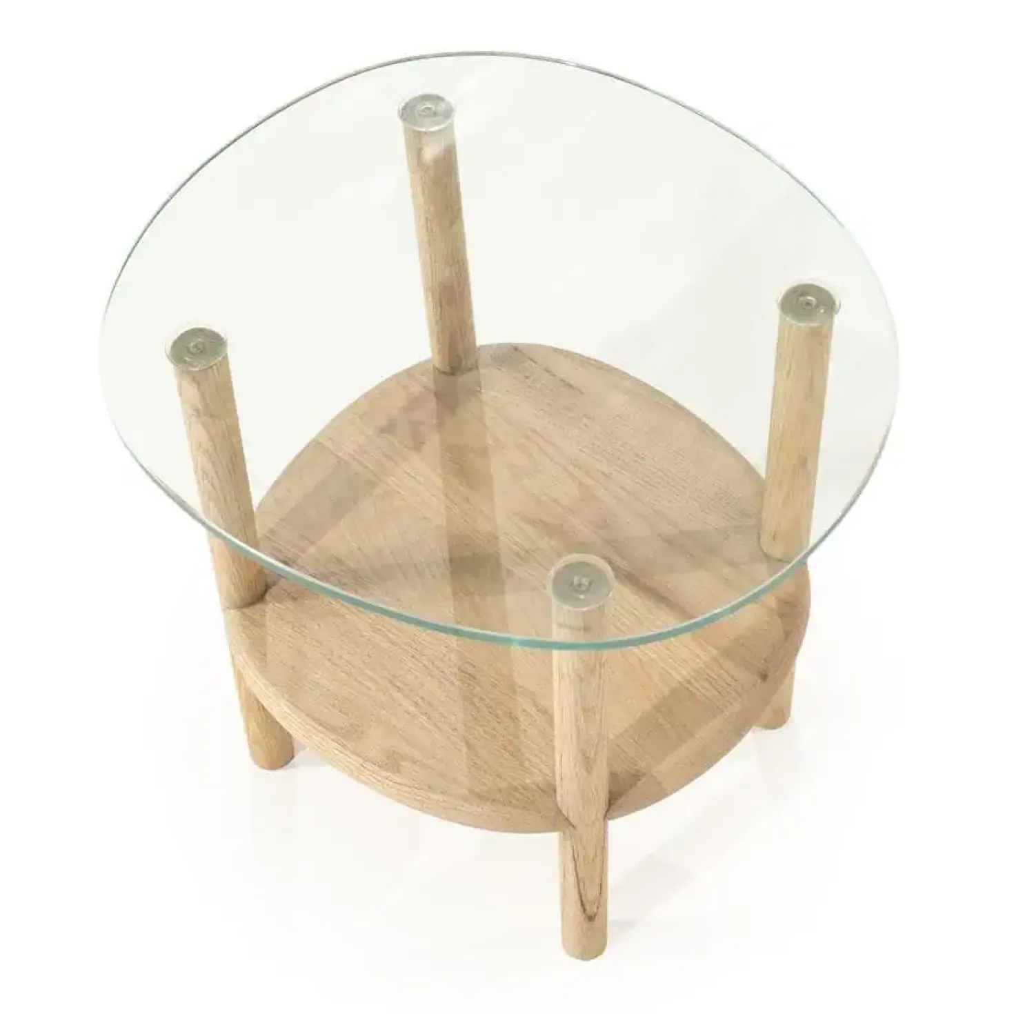 Cleo Bijzettafel Naturel 50cm