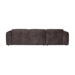 Cloud Chaise longue bank links chenille bruin