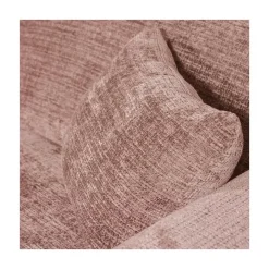 Cloud Chaise longue bank links chenille taupe/roze