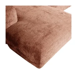 Cloud Chaise longue bank links chenille terracotta
