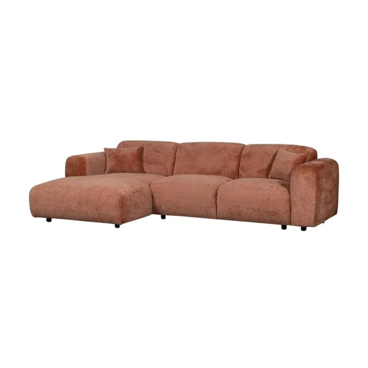 Cloud Chaise longue bank links chenille terracotta