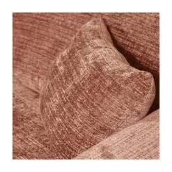 Cloud Chaise longue bank links chenille terracotta