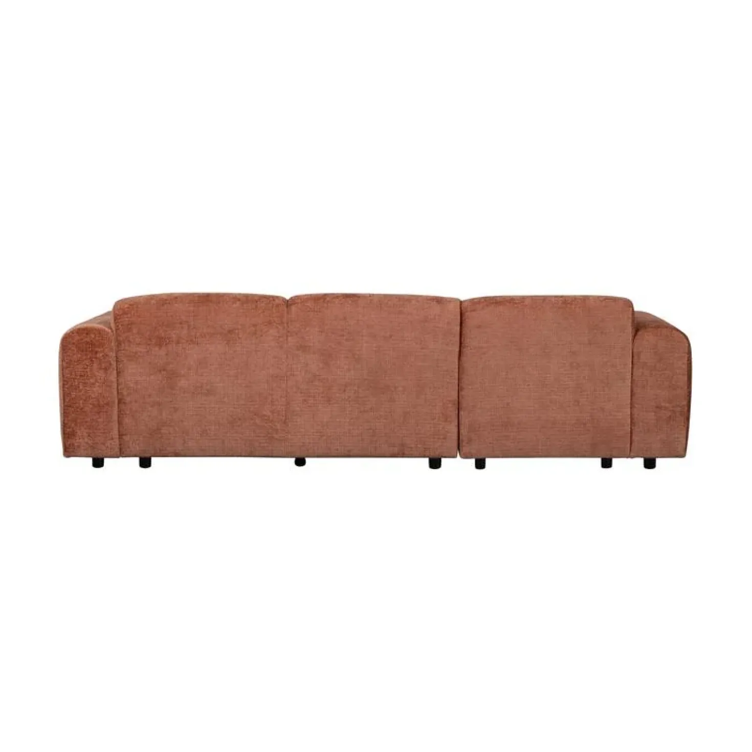Cloud Chaise longue bank links chenille terracotta