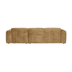 Cloud Chaise longue bank rechts chenille geel