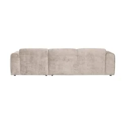 Cloud Chaise longue bank rechts chenille naturel