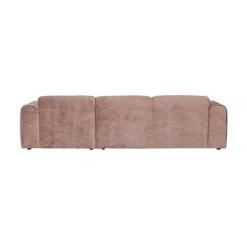Cloud Chaise longue bank rechts chenille taupe/roze
