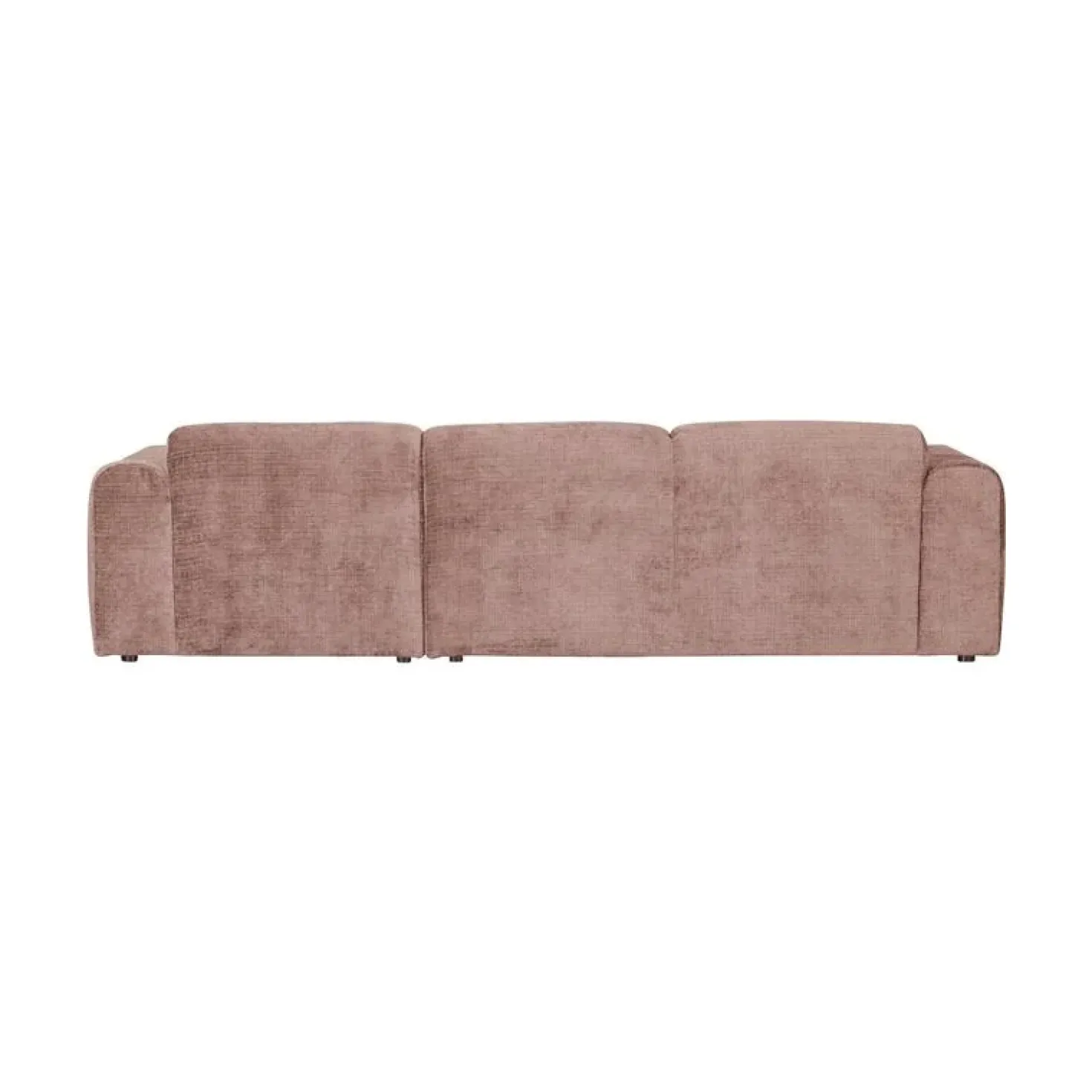 Cloud Chaise longue bank rechts chenille taupe/roze