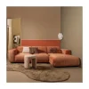Cloud Chaise longue bank rechts chenille terracotta