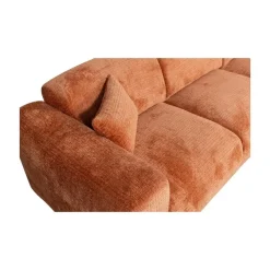Cloud Chaise longue bank rechts chenille terracotta