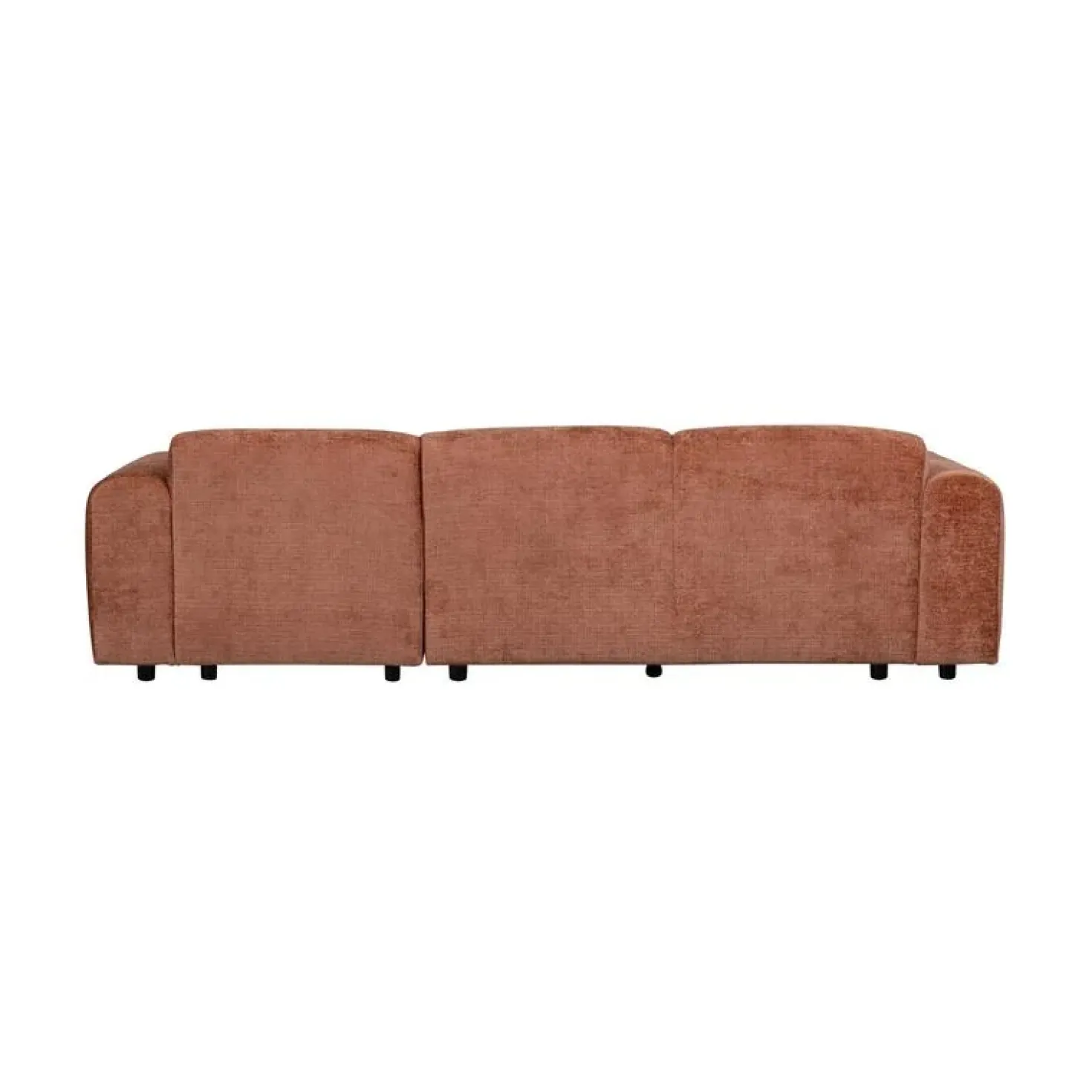 Cloud Chaise longue bank rechts chenille terracotta