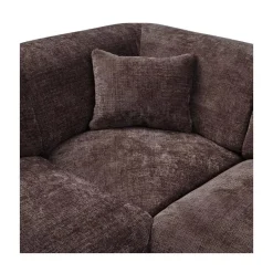 Cloud Hoekbank links geweven chenille bruin