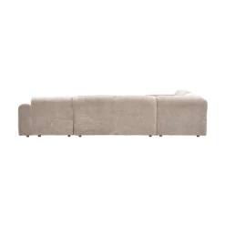 Cloud Hoekbank links geweven chenille naturel