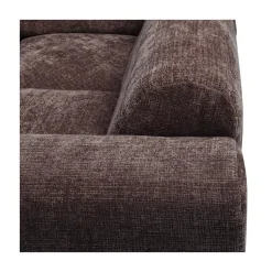 Cloud Hoekbank rechts geweven chenille bruin