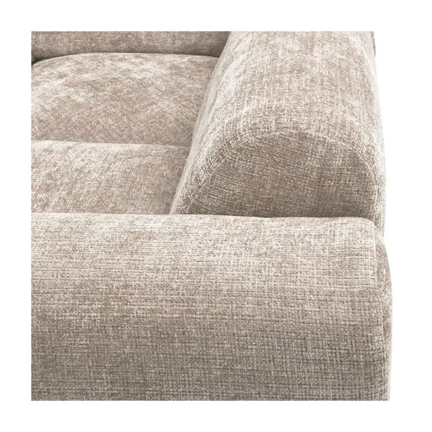 Cloud Hoekbank rechts geweven chenille naturel